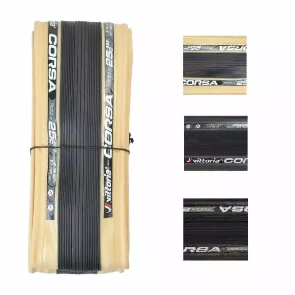 Copertone VITTORIA CORSA Grafene 700x25c TubeType Flessibile 3 Copertone VITTORIA CORSA Grafene 700x25c TubeType Flessibile