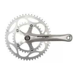 Guarnitura 9/10V STRONGLIGHT IMPACT Compact 34/50 Argento