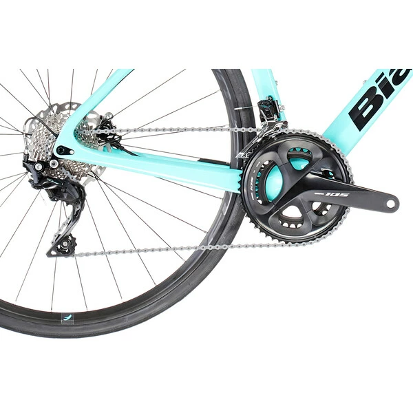 Bicicletta Da Corsa BIANCHI INFINITO XE DISC Shimano 105 R7000 34/50 Turchese 2023 8 Bicicletta Da Corsa BIANCHI INFINITO XE DISC Shimano 105 R7000 34/50 Turchese 2023 - immagine 6