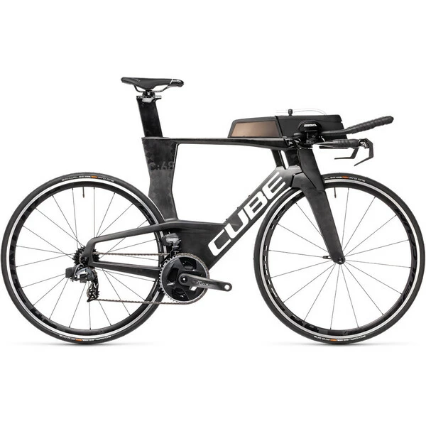 Bicicletta Da Crono CUBE AERIUM C:68 SL LOW Sram Force ETap AXS 35/48 Nero/Bianco 2022 5 Bicicletta Da Crono CUBE AERIUM C:68 SL LOW Sram Force ETap AXS 35/48 Nero/Bianco 2022 - immagine 3