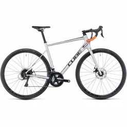 Bicicletta Da Corsa CUBE ATTAIN PRO DISC Shimano Sora 34/50 Grigio 2022
