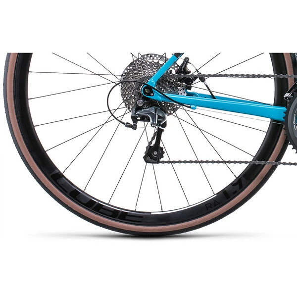 Bicicletta Da Corsa CUBE ATTAIN RACE DISC Shimano Tiagra 34/50 Blu 2022 7 Bicicletta Da Corsa CUBE ATTAIN RACE DISC Shimano Tiagra 34/50 Blu 2022 - immagine 5