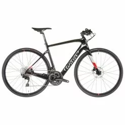 Bicicletta Da Corsa Elettrica WILIER TRIESTINA CENTO1 HYBRID FLATBAR Shimano 105 R7020 34/50 Nero 2023